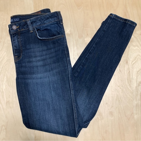 ZARA Mid Rise Skinny Crop Jeans (8) - Picture 1 of 6